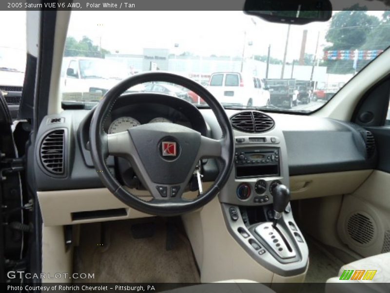 Polar White / Tan 2005 Saturn VUE V6 AWD