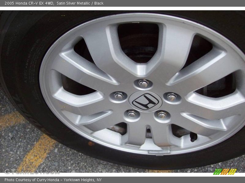 Satin Silver Metallic / Black 2005 Honda CR-V EX 4WD
