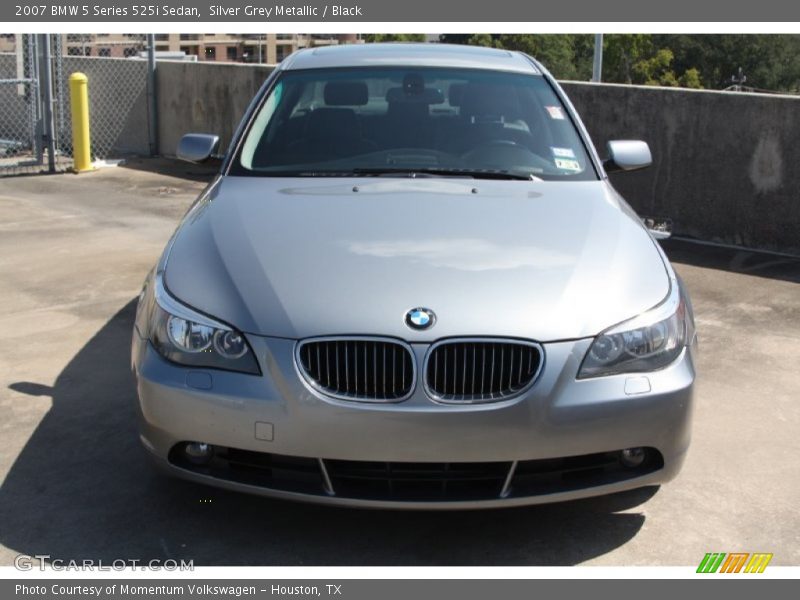 Silver Grey Metallic / Black 2007 BMW 5 Series 525i Sedan