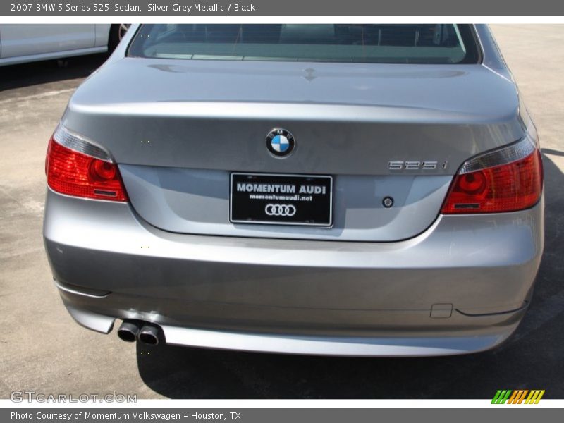Silver Grey Metallic / Black 2007 BMW 5 Series 525i Sedan