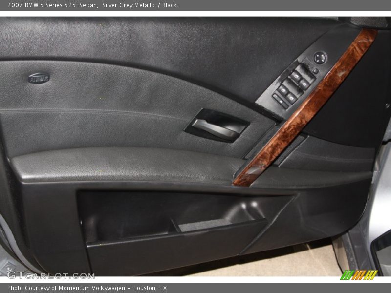 Silver Grey Metallic / Black 2007 BMW 5 Series 525i Sedan