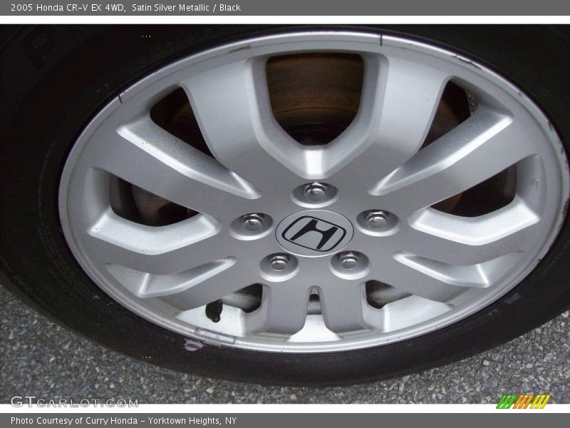 Satin Silver Metallic / Black 2005 Honda CR-V EX 4WD