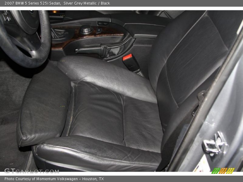 Silver Grey Metallic / Black 2007 BMW 5 Series 525i Sedan