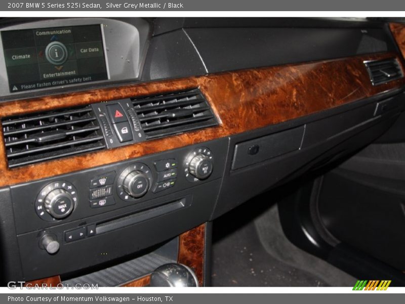 Silver Grey Metallic / Black 2007 BMW 5 Series 525i Sedan