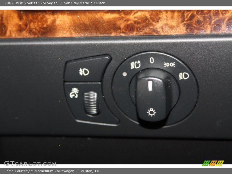 Silver Grey Metallic / Black 2007 BMW 5 Series 525i Sedan