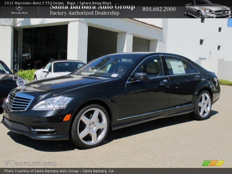Black / Sahara Beige/Black 2013 Mercedes-Benz S 550 Sedan