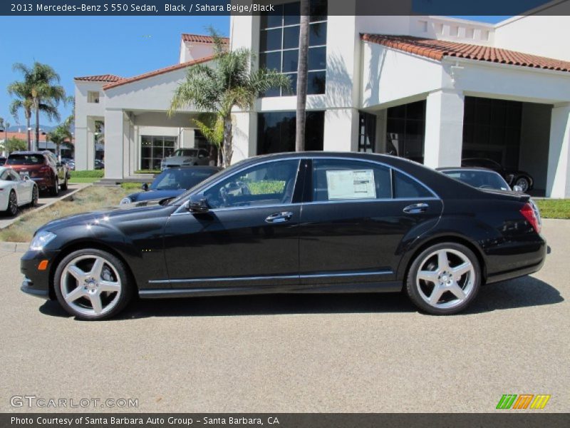 Black / Sahara Beige/Black 2013 Mercedes-Benz S 550 Sedan