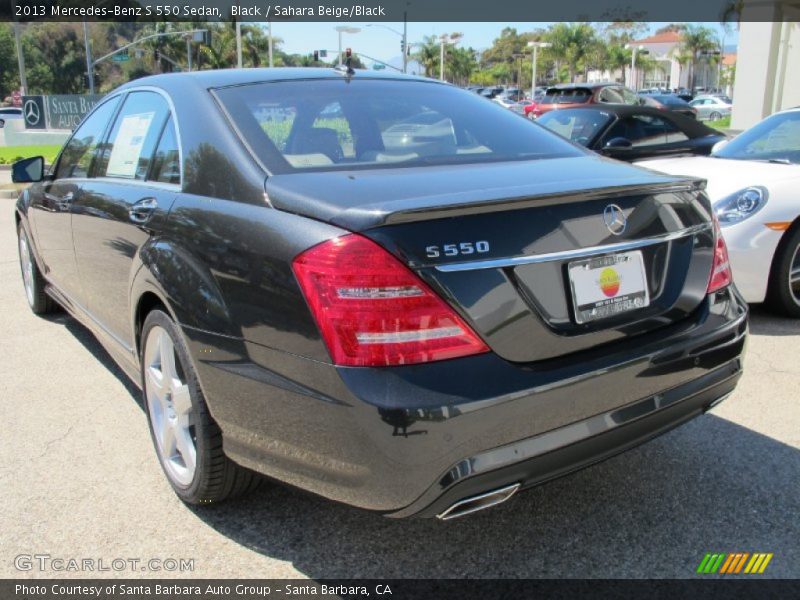 Black / Sahara Beige/Black 2013 Mercedes-Benz S 550 Sedan