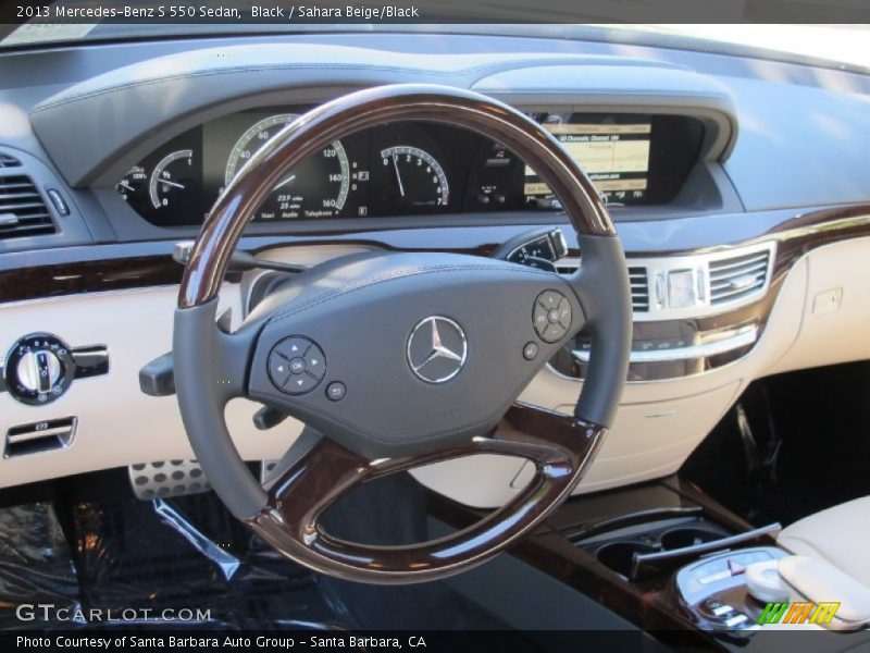 Black / Sahara Beige/Black 2013 Mercedes-Benz S 550 Sedan