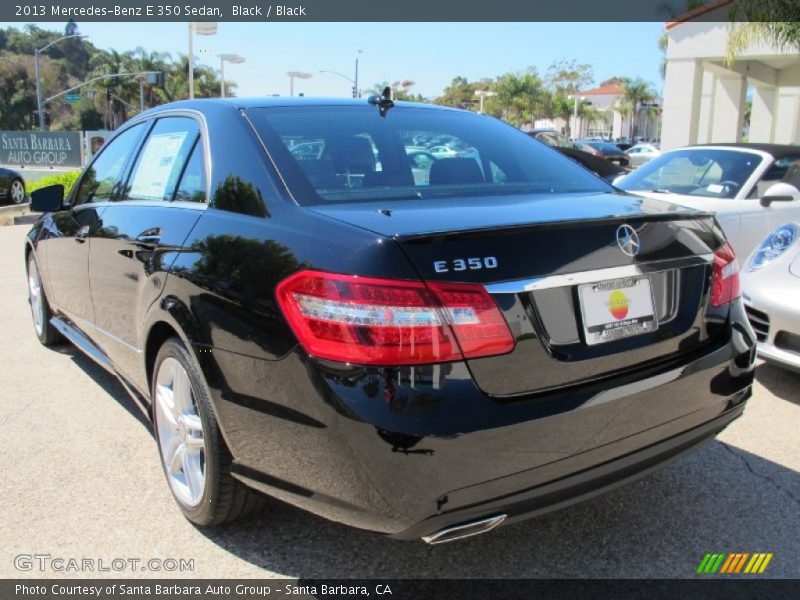 Black / Black 2013 Mercedes-Benz E 350 Sedan