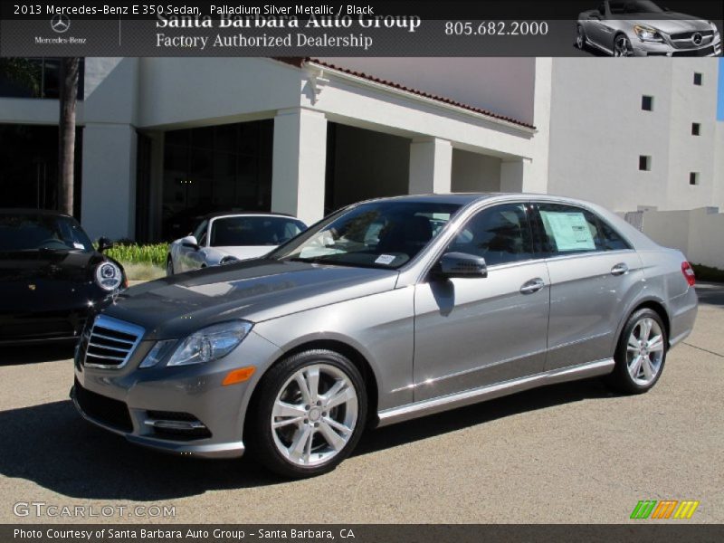 Palladium Silver Metallic / Black 2013 Mercedes-Benz E 350 Sedan