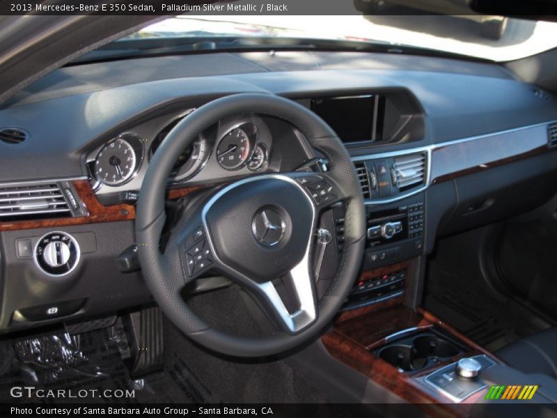 Palladium Silver Metallic / Black 2013 Mercedes-Benz E 350 Sedan