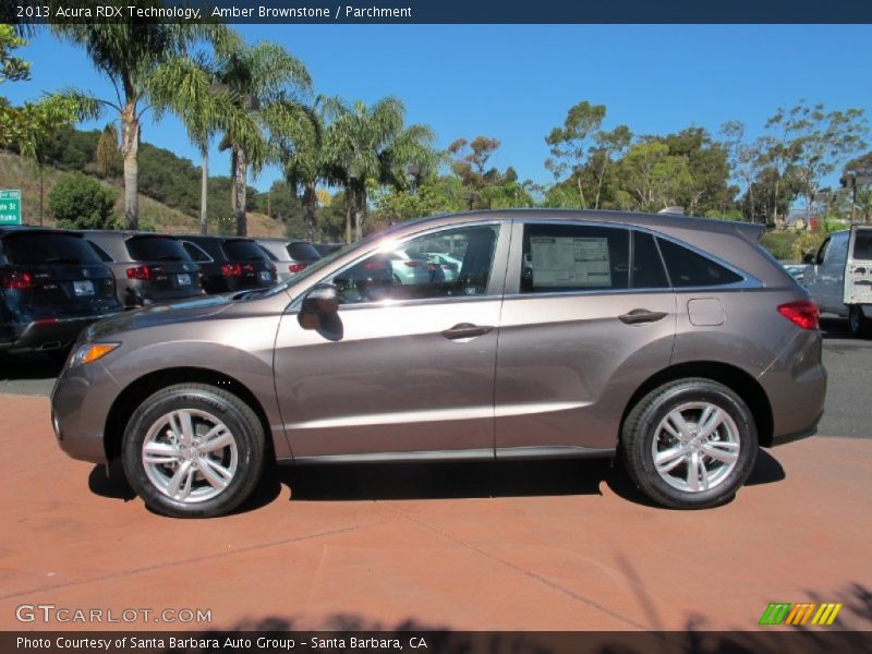 Amber Brownstone / Parchment 2013 Acura RDX Technology