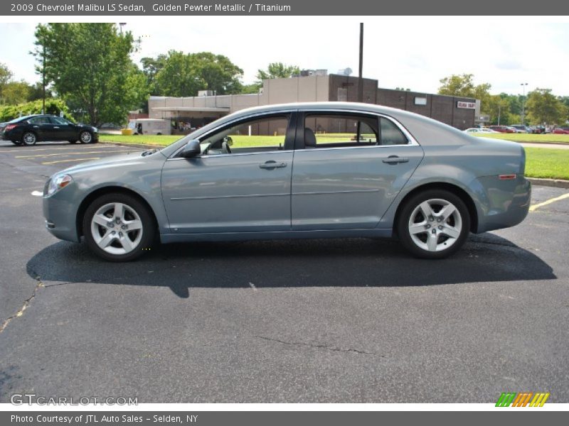 Golden Pewter Metallic / Titanium 2009 Chevrolet Malibu LS Sedan