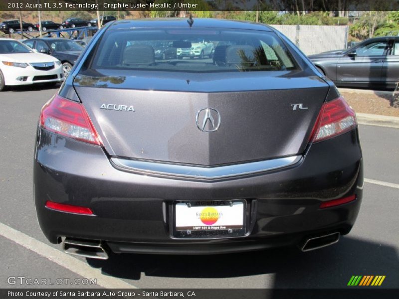 Graphite Luster Metallic / Umber 2012 Acura TL 3.5 Technology