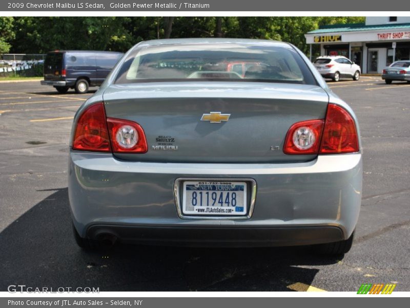Golden Pewter Metallic / Titanium 2009 Chevrolet Malibu LS Sedan