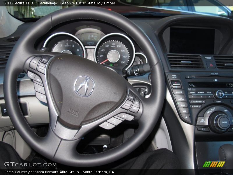 Graphite Luster Metallic / Umber 2012 Acura TL 3.5 Technology