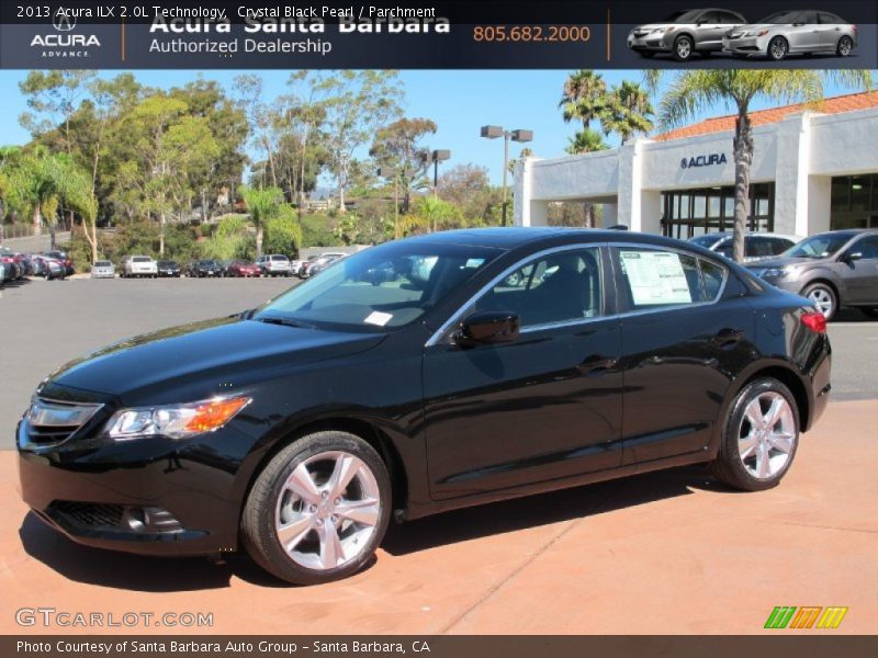 Crystal Black Pearl / Parchment 2013 Acura ILX 2.0L Technology