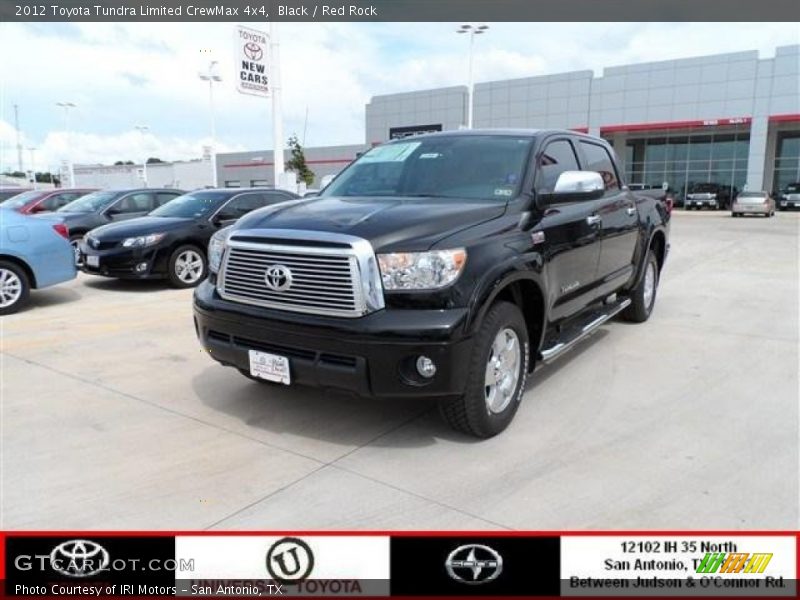 Black / Red Rock 2012 Toyota Tundra Limited CrewMax 4x4