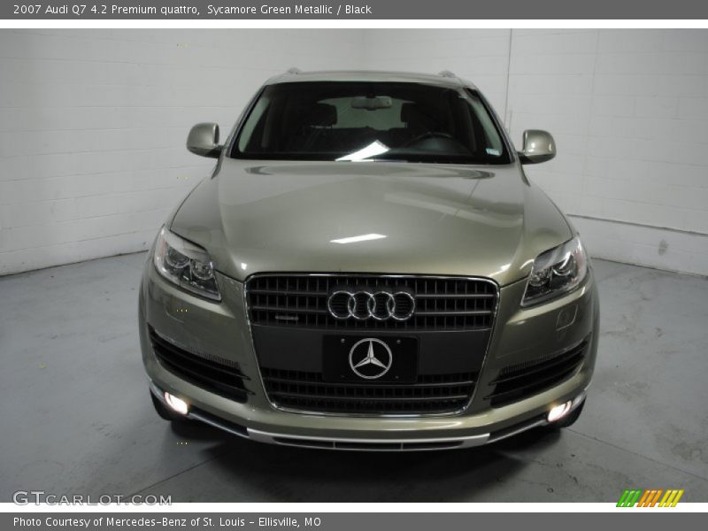 Sycamore Green Metallic / Black 2007 Audi Q7 4.2 Premium quattro