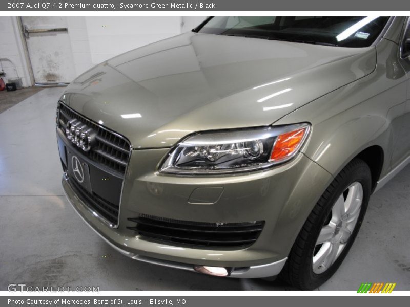 Sycamore Green Metallic / Black 2007 Audi Q7 4.2 Premium quattro