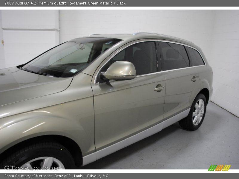 Sycamore Green Metallic / Black 2007 Audi Q7 4.2 Premium quattro
