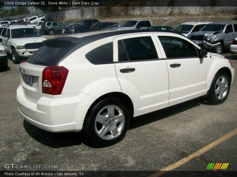 Stone White / Dark Slate Gray 2008 Dodge Caliber SE
