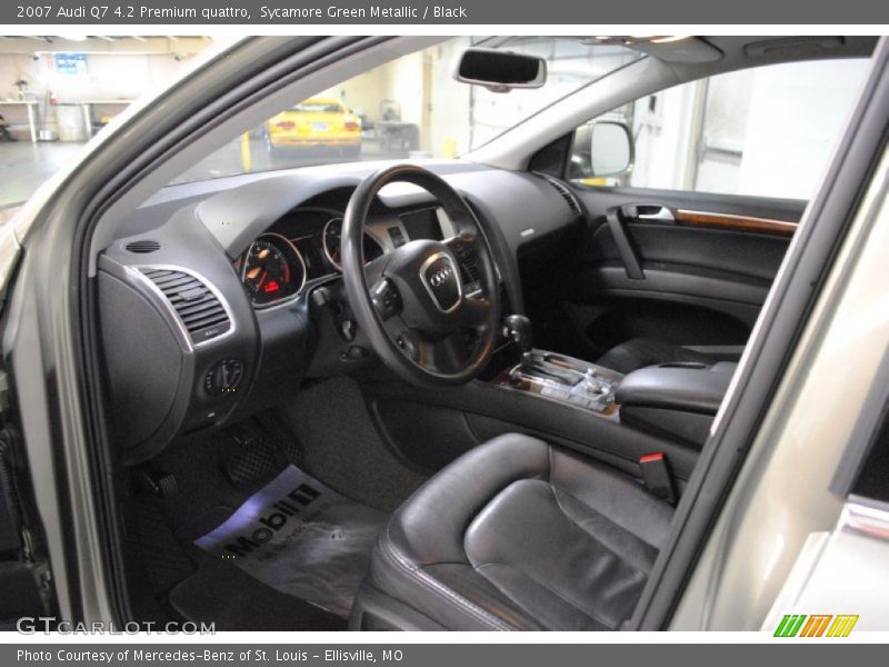 Sycamore Green Metallic / Black 2007 Audi Q7 4.2 Premium quattro