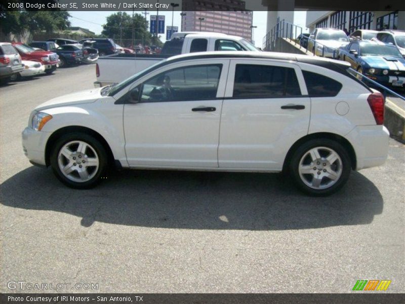 Stone White / Dark Slate Gray 2008 Dodge Caliber SE