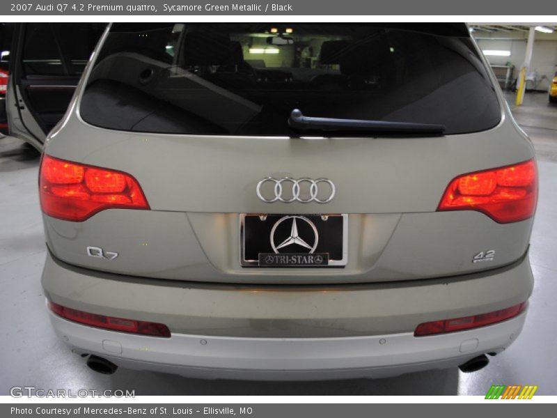 Sycamore Green Metallic / Black 2007 Audi Q7 4.2 Premium quattro