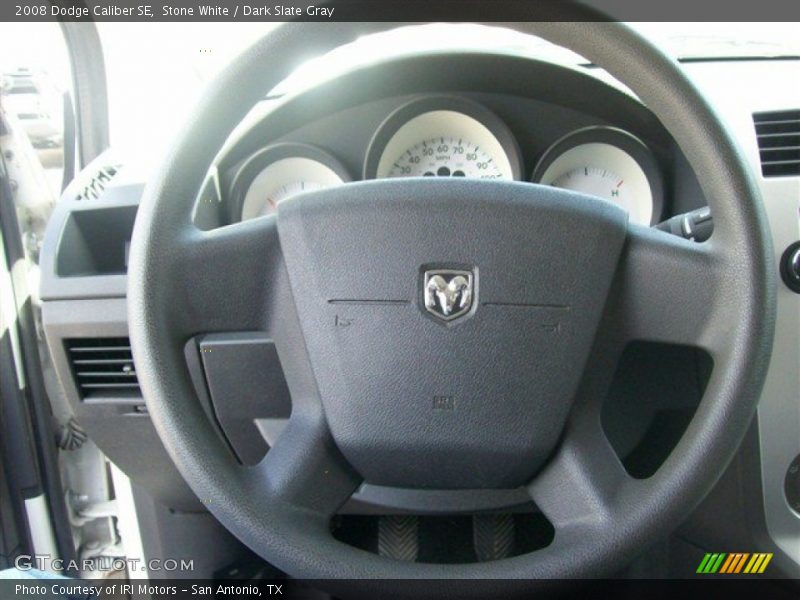 Stone White / Dark Slate Gray 2008 Dodge Caliber SE
