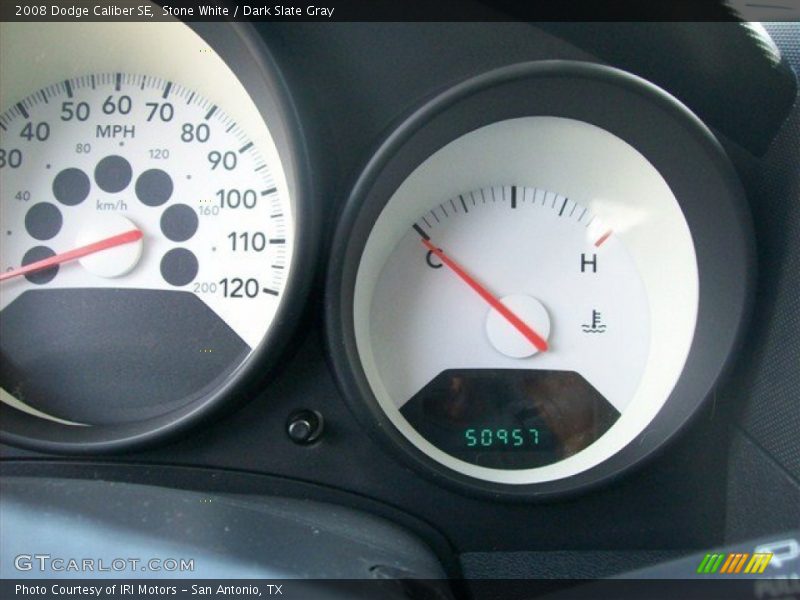 Stone White / Dark Slate Gray 2008 Dodge Caliber SE