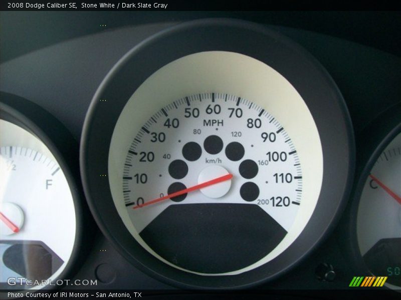 Stone White / Dark Slate Gray 2008 Dodge Caliber SE