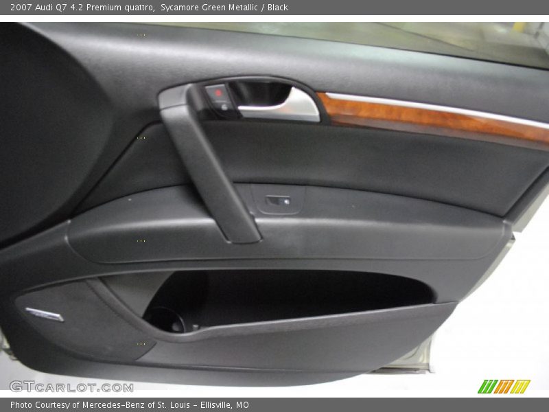 Sycamore Green Metallic / Black 2007 Audi Q7 4.2 Premium quattro