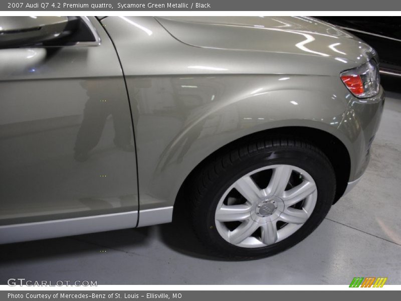 Sycamore Green Metallic / Black 2007 Audi Q7 4.2 Premium quattro
