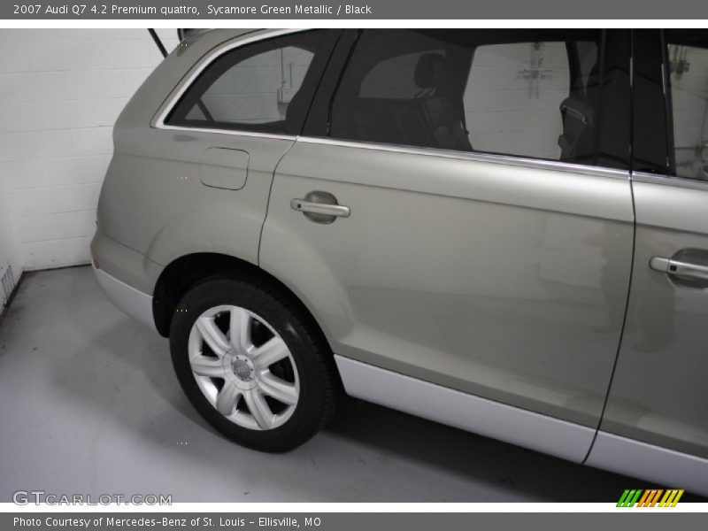 Sycamore Green Metallic / Black 2007 Audi Q7 4.2 Premium quattro