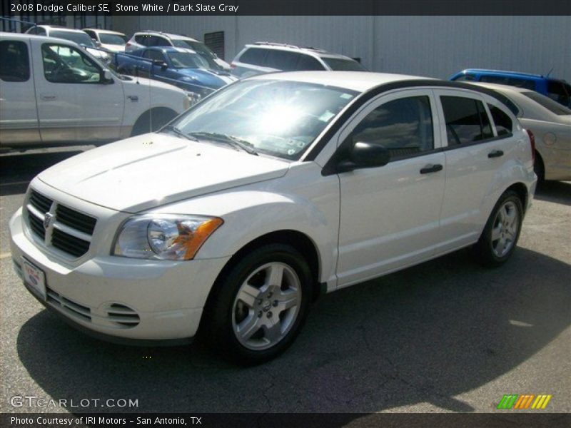 Stone White / Dark Slate Gray 2008 Dodge Caliber SE