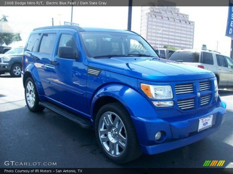 Electric Blue Pearl / Dark Slate Gray 2008 Dodge Nitro R/T