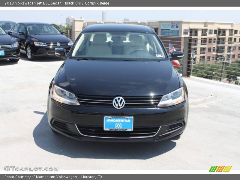 Black Uni / Cornsilk Beige 2013 Volkswagen Jetta SE Sedan