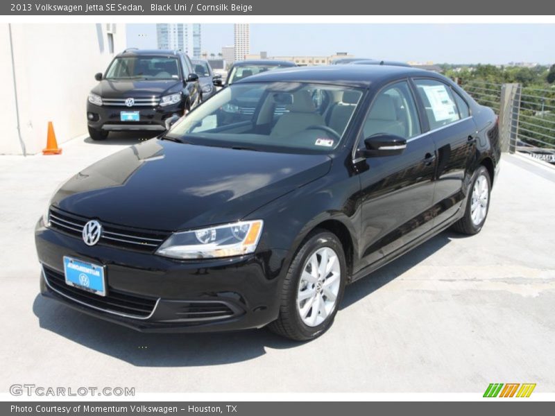 Black Uni / Cornsilk Beige 2013 Volkswagen Jetta SE Sedan