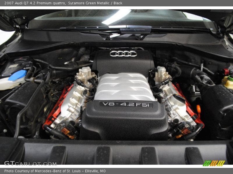 Sycamore Green Metallic / Black 2007 Audi Q7 4.2 Premium quattro