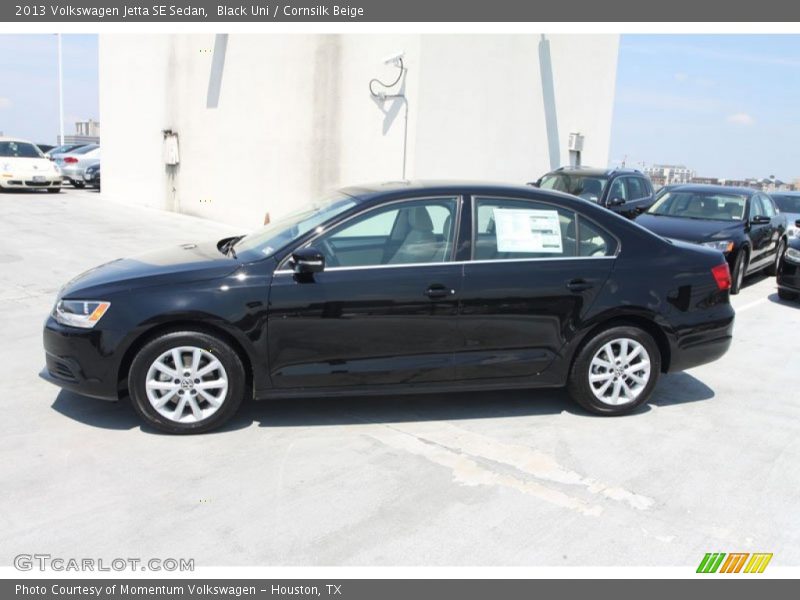 Black Uni / Cornsilk Beige 2013 Volkswagen Jetta SE Sedan