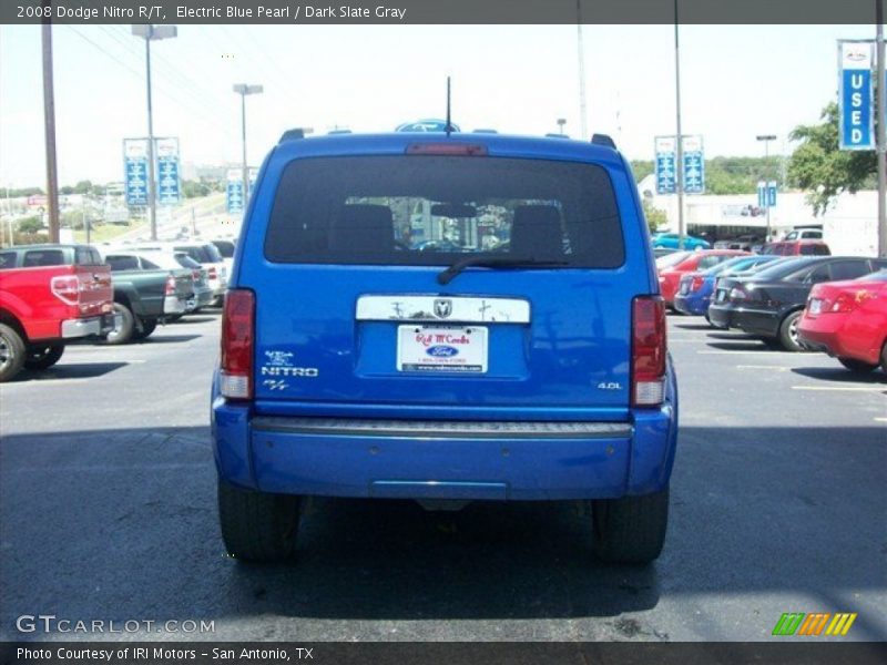 Electric Blue Pearl / Dark Slate Gray 2008 Dodge Nitro R/T
