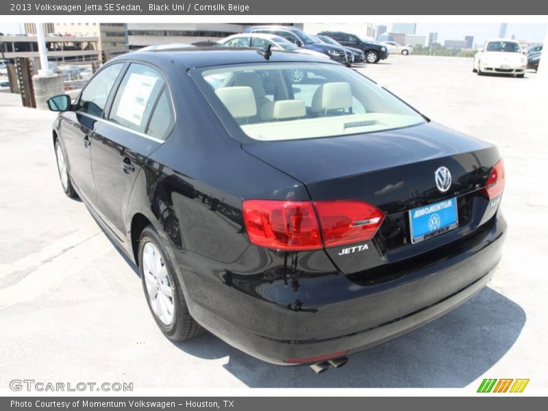 Black Uni / Cornsilk Beige 2013 Volkswagen Jetta SE Sedan