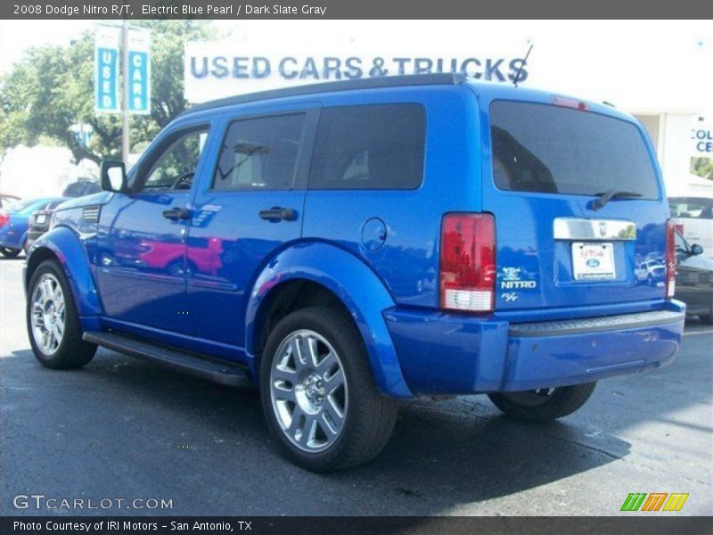 Electric Blue Pearl / Dark Slate Gray 2008 Dodge Nitro R/T