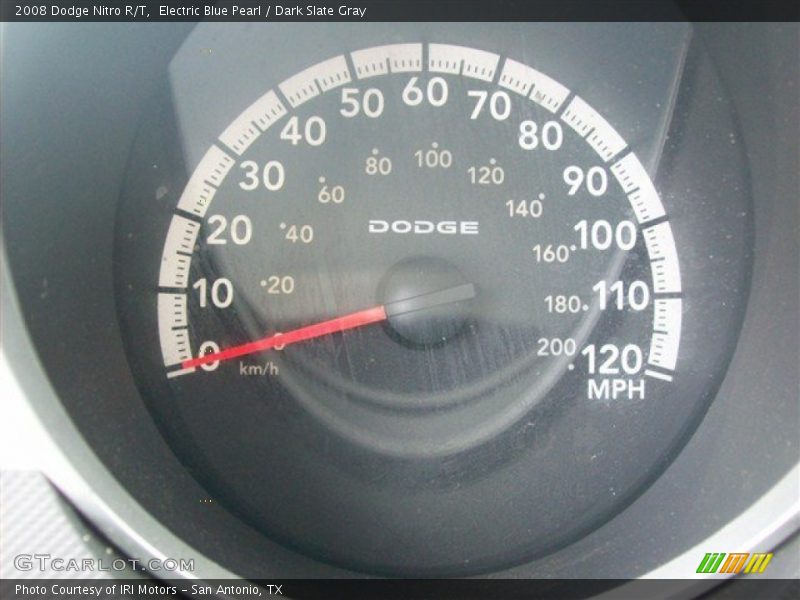 Electric Blue Pearl / Dark Slate Gray 2008 Dodge Nitro R/T