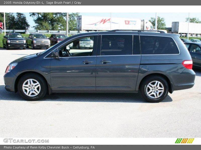 Sage Brush Pearl / Gray 2005 Honda Odyssey EX-L