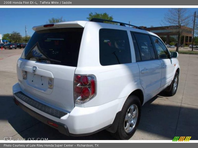 Taffeta White / Saddle 2008 Honda Pilot EX-L