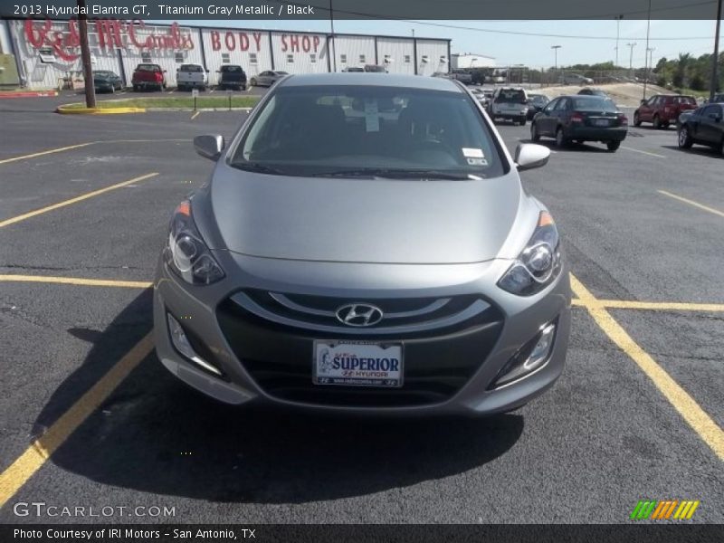 Titanium Gray Metallic / Black 2013 Hyundai Elantra GT