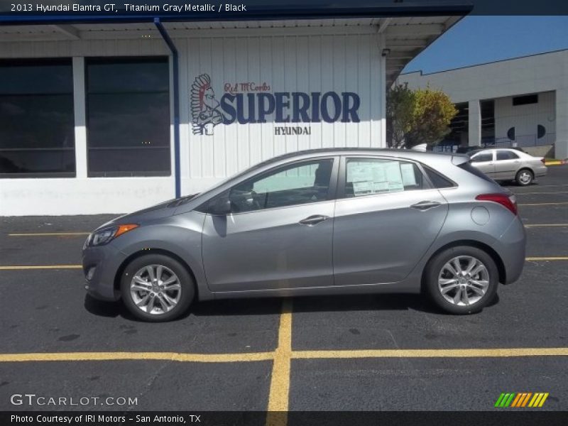 Titanium Gray Metallic / Black 2013 Hyundai Elantra GT